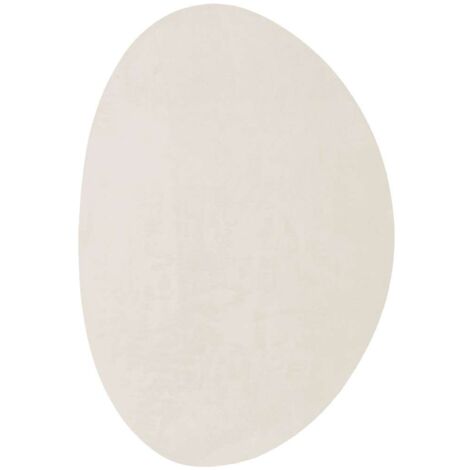 Alfombra HUARTE Crema 120 x 170 cm Poliéster vidaXL
