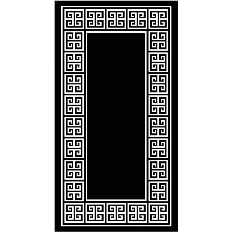 

Alfombra Impresa Greece 5 - Geometrico - decoracion del hogar - Antideslizantes - de la sala de estar, del salon, de la habitacion - Negro, Blanco en