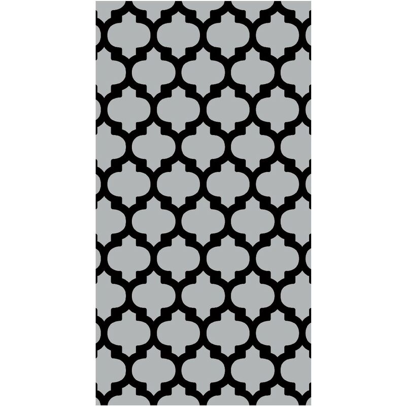 

Alfombra Impresa Lily 14 - Geometrico - decoracion del hogar - Antideslizantes - de la sala de estar, del salon, de la habitacion - Gris, Negro en