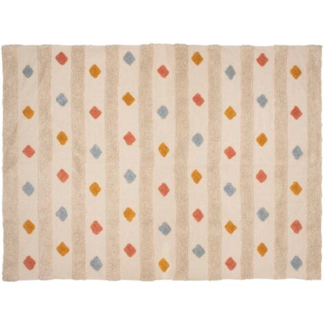 Alfombra infantil - algodón empenachado - 120x170 cm - Atmosphera créateur d'intérieur