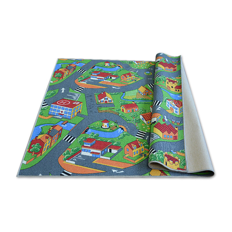 

Rugsx - Alfombra infantil Calles LITTLE VILLAGE Multicolor 150x250 cm