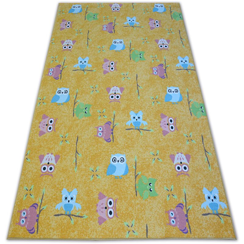 

Alfombra infantil OWLS Búhos Buhitos amarillo Tonos de amarillo y oro 150x250 cm