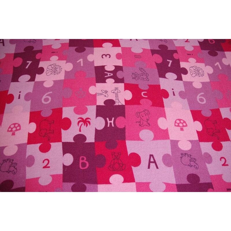 Alfombra infantil PUZLE violeta purple 300x300 cm