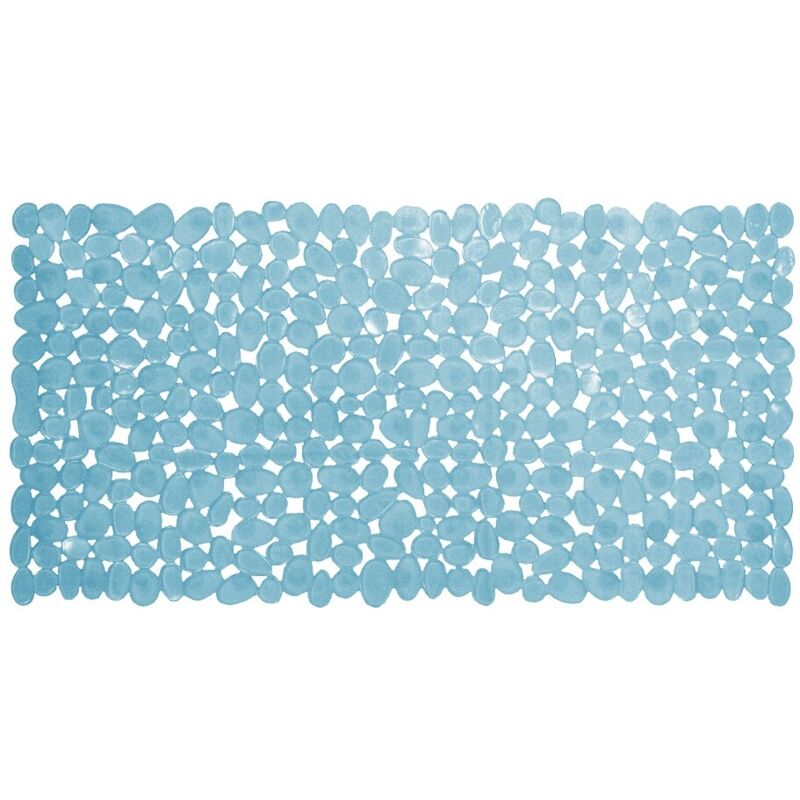 

Alfombra interior de baño efecto piedras azules 36x70 cm.