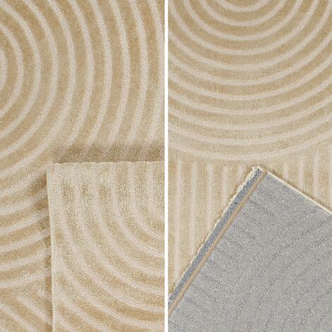 Alfombra interior motivo arcos beige