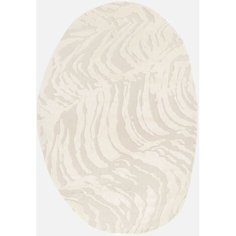 Alfombra interior shaggy galet motivo geométrico beige