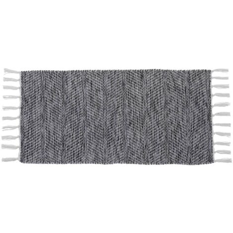 Alfombra jade algodón otras fibras 45x90 cm - gris - Tendance