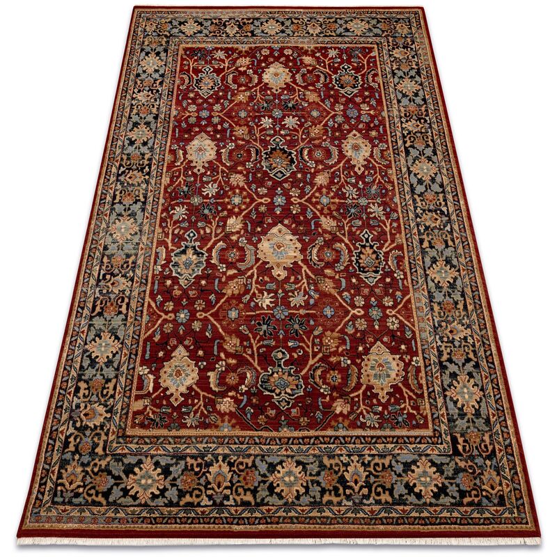 

Alfombra KESHAN franjas, oriental clásico 7522/53588 beige / burdeos / azul oscuro Tonos de beige 300x395 cm