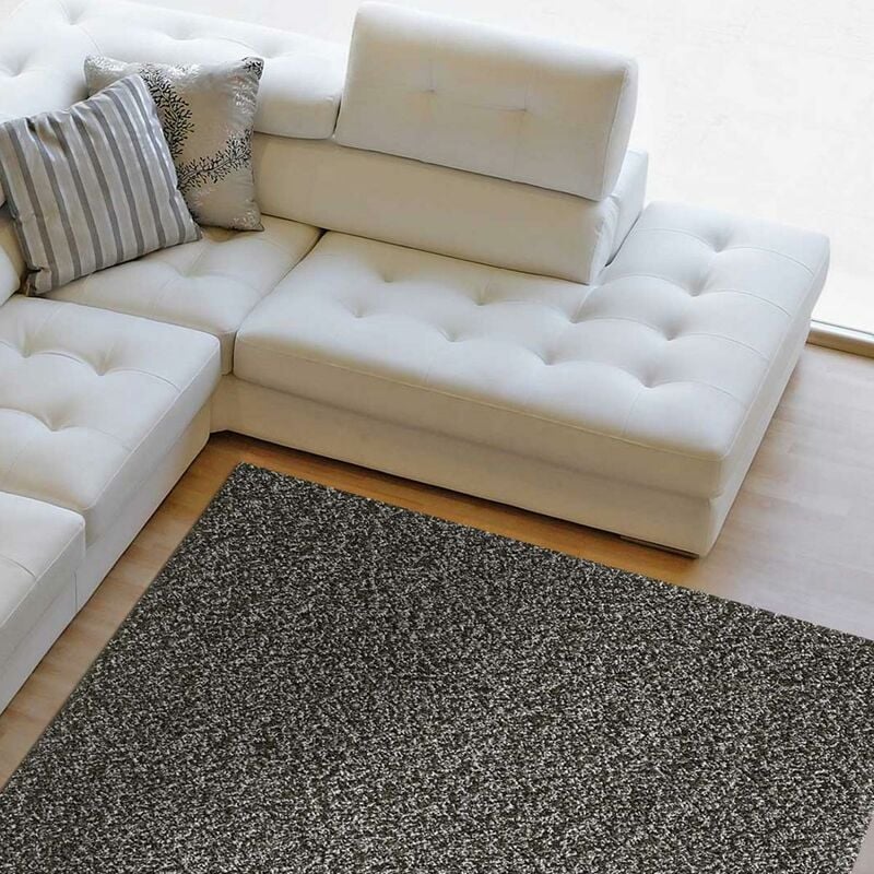 

Alfombra lanuda pelo largo 60x110 cm Rectangular SG azul LOCA entrada adecuado para calefacción por suelo radiante - Gris
