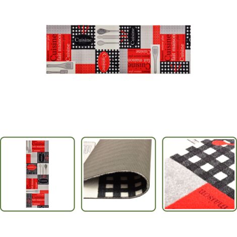 Alfombra lavable -  Alfombra de cocina lavable Cuisine 60x300 cm