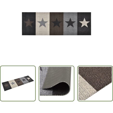 Alfombra lavable -  Alfombra de cocina lavable Star 45x150 cm