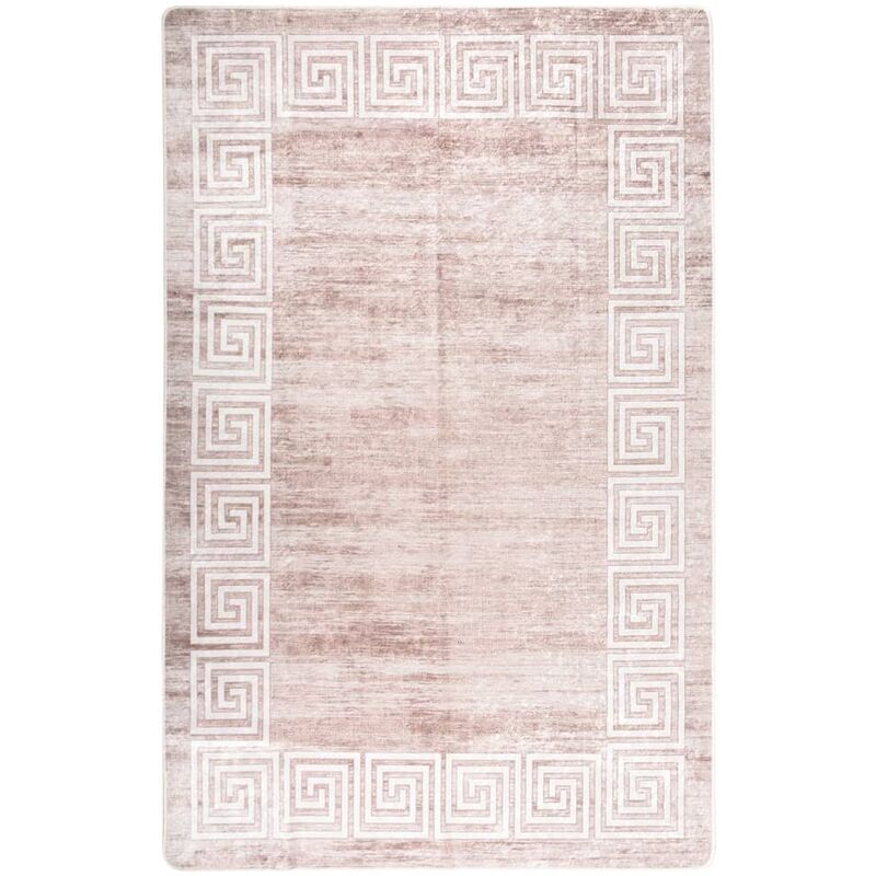 

Alfombra lavable antideslizante beige 160x230 cm