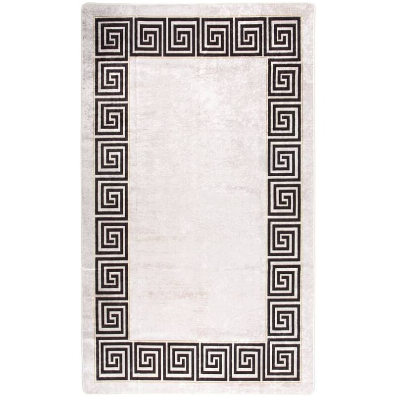 

Alfombra lavable antideslizante beige claro 120x180 cm