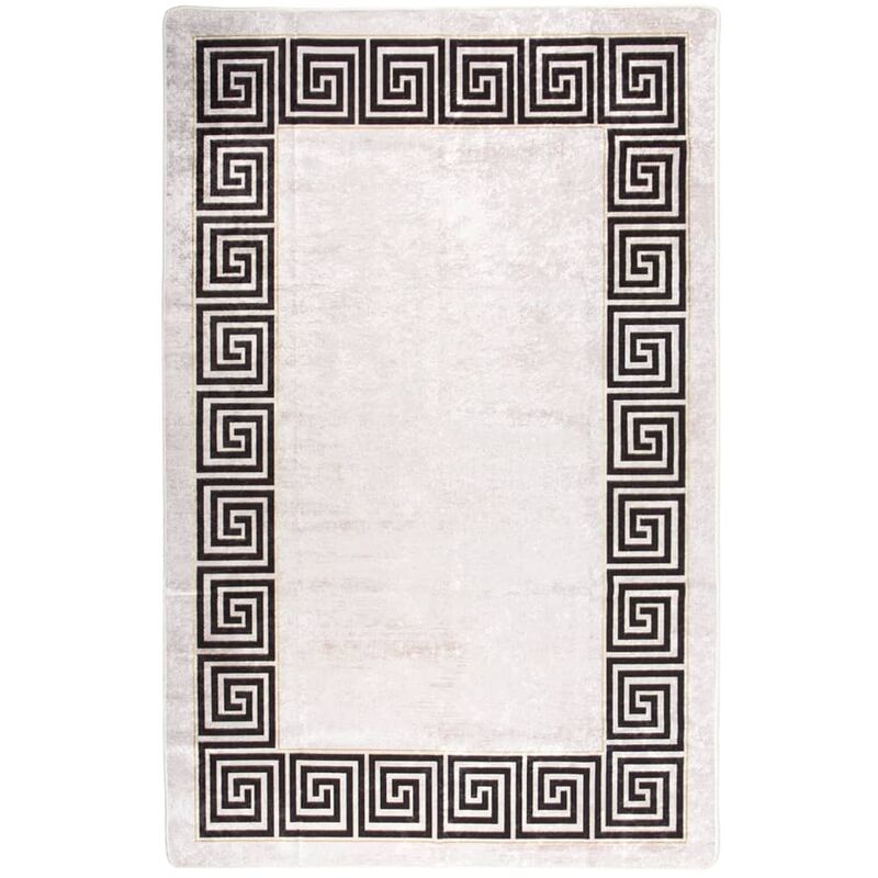 

Alfombra lavable antideslizante beige claro 160x230 cm