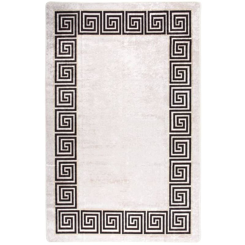 

Alfombra lavable antideslizante beige claro 80x150 cm