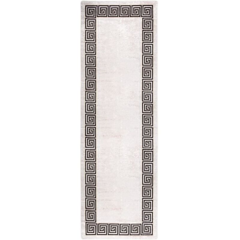 

Alfombra lavable antideslizante beige claro 80x300 cm