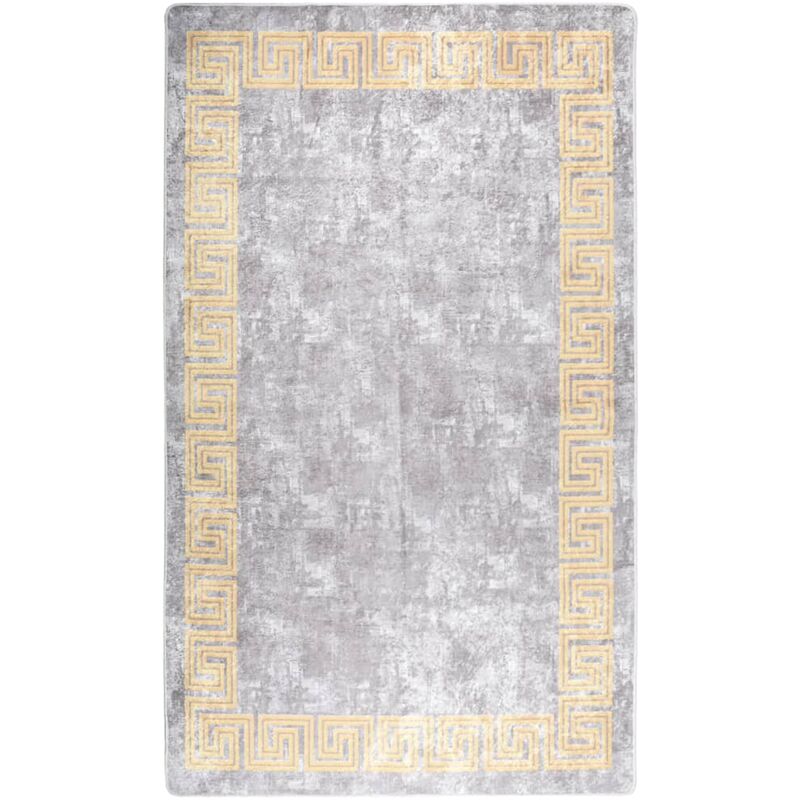 

Alfombra lavable antideslizante gris 120x180 cm