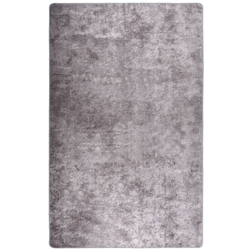 

Alfombra lavable antideslizante gris 160x230 cm