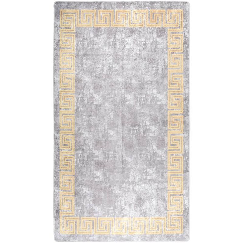 

Alfombra lavable antideslizante gris 190x300 cm