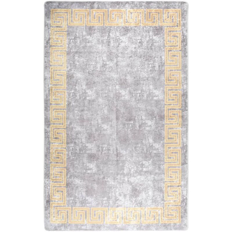 

Alfombra lavable antideslizante gris 80x150 cm