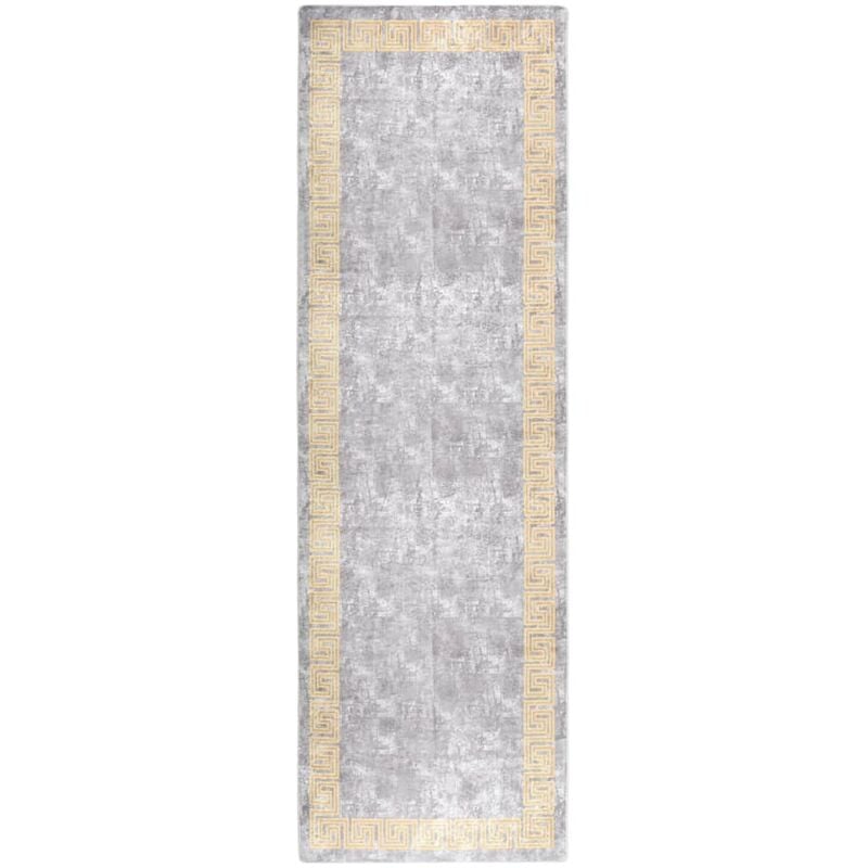 

Alfombra lavable antideslizante gris 80x300 cm