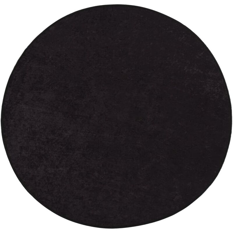 

Alfombra lavable antideslizante gris antracita φ120 cm