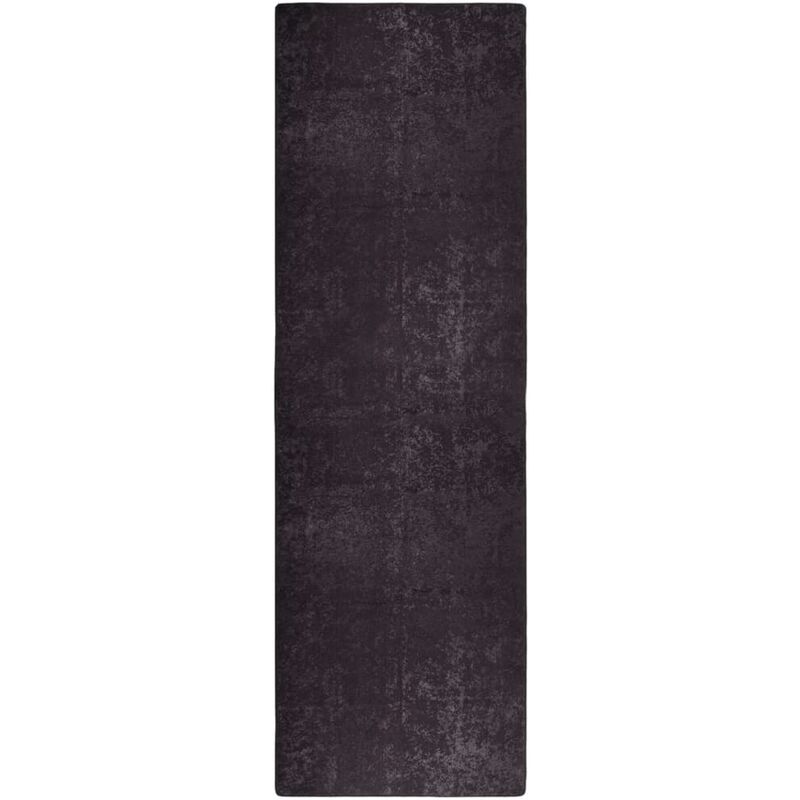 

Alfombra lavable antideslizante gris antracita 80x300 cm