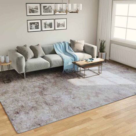Alfombra lavable gris 400x300 cm