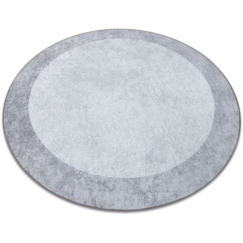 Alfombra lavable MIRO 51648.802 circulo Mármol antideslizante - gris claro grey circulo 200 cm