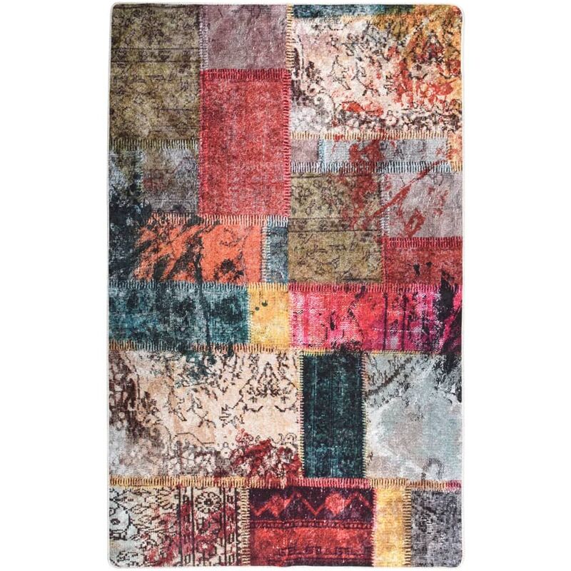 

Alfombra lavable patchwork antideslizante multicolor 160x230 cm