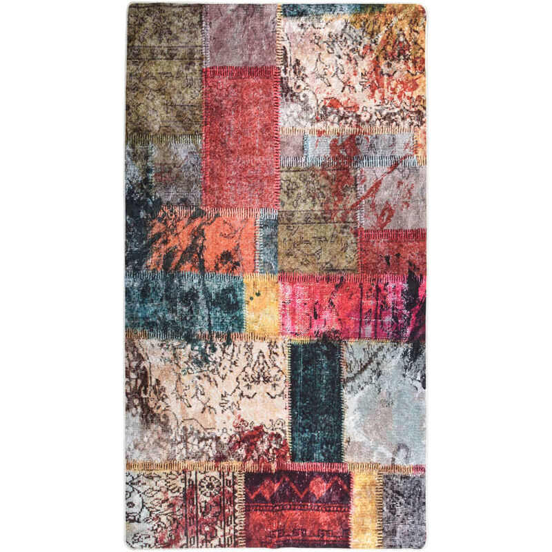

Alfombra lavable patchwork antideslizante multicolor 190x300 cm
