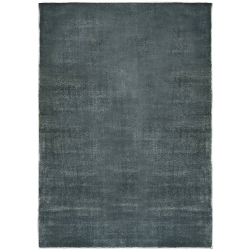 

Alfombra lavable plegable poliéster gris 140x200 cm