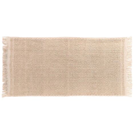 Alfombra lina algodón otras fibras 45x90 cm - natural - Tendance