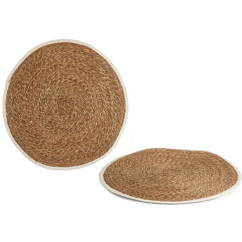 

Alfombra Marrón Blanco Fibra natural (Ø 80 cm)