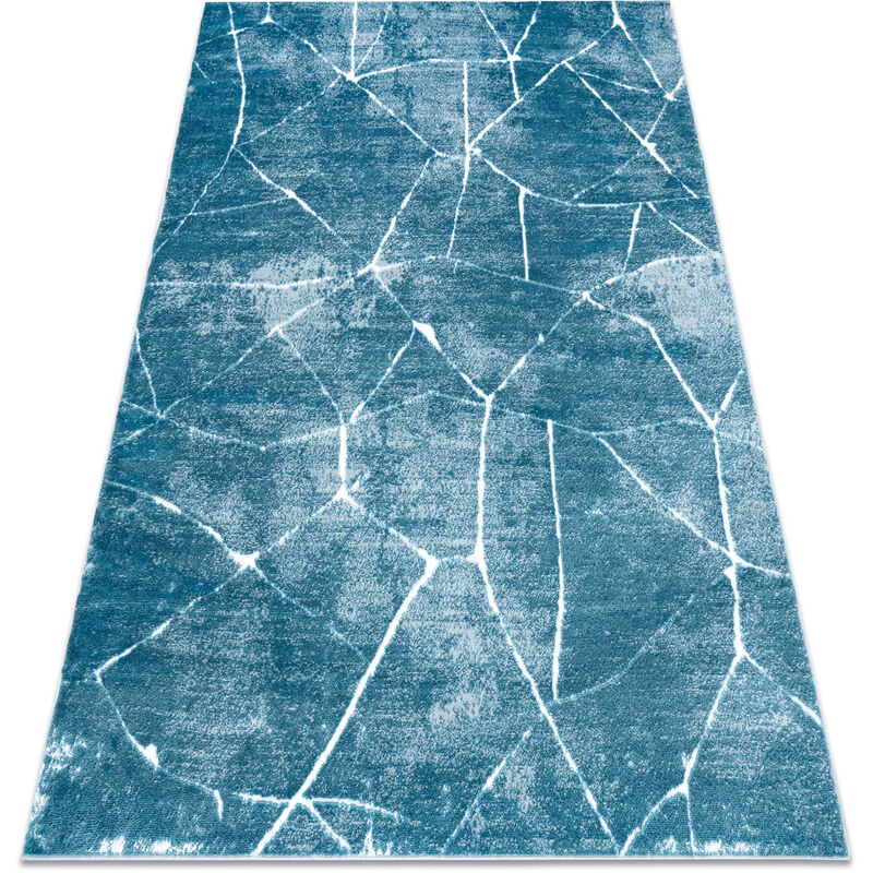 

Rugsx - Alfombra MEFE moderna 2783 Mármol - Structural dos niveles de vellón crema / azul Tonos de azul 140x190 cm