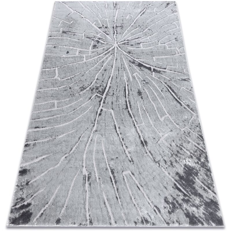 

Rugsx - Alfombra MEFE moderna 2784 Árbol Madera - Structural dos niveles de vellón gris Tonos de gris y plata 140x190 cm