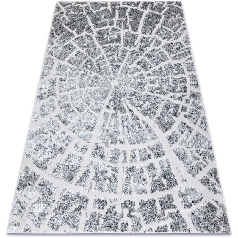 

Rugsx - Alfombra MEFE moderna 6185 Árbol Madera - Structural dos niveles de vellón gris Tonos de gris y plata 140x190 cm