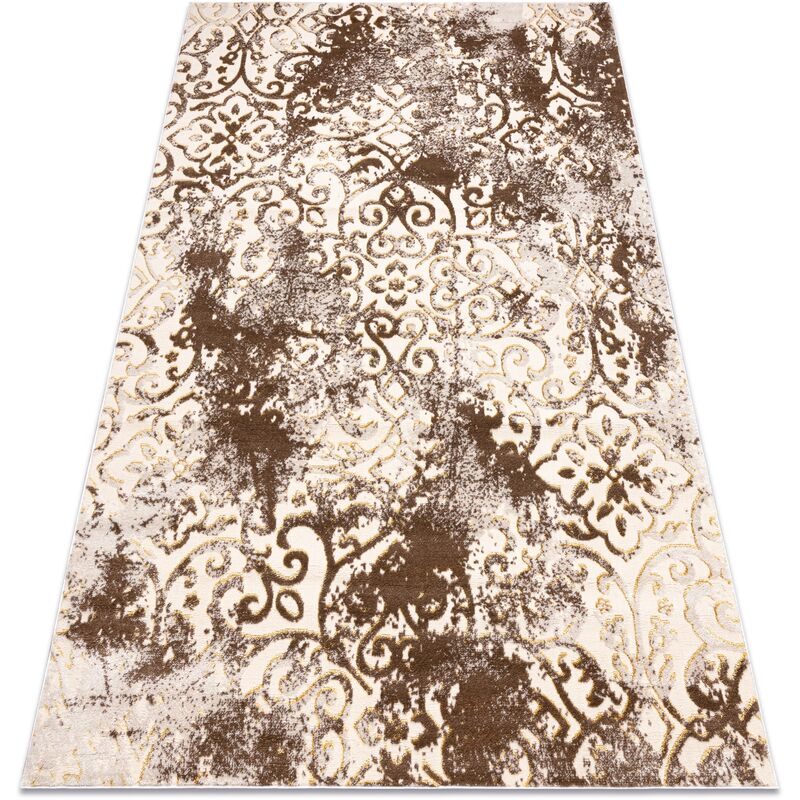 

Rugsx - Alfombra MEFE moderna 8724 Ornamento vintage - Structural dos niveles de vellón bege / ouro Tonos de beige 120x170 cm