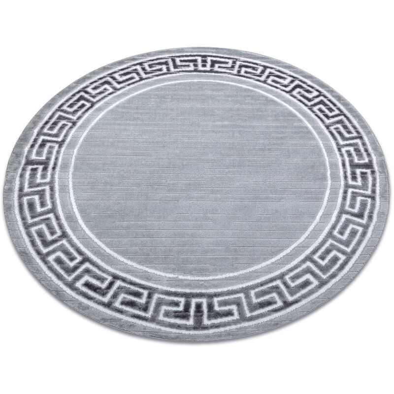 

Rugsx - Alfombra MEFE moderna 9096 Circulo Marco, llave griega - Structural dos niveles de vellón gris Tonos de gris y plata circulo 160 cm