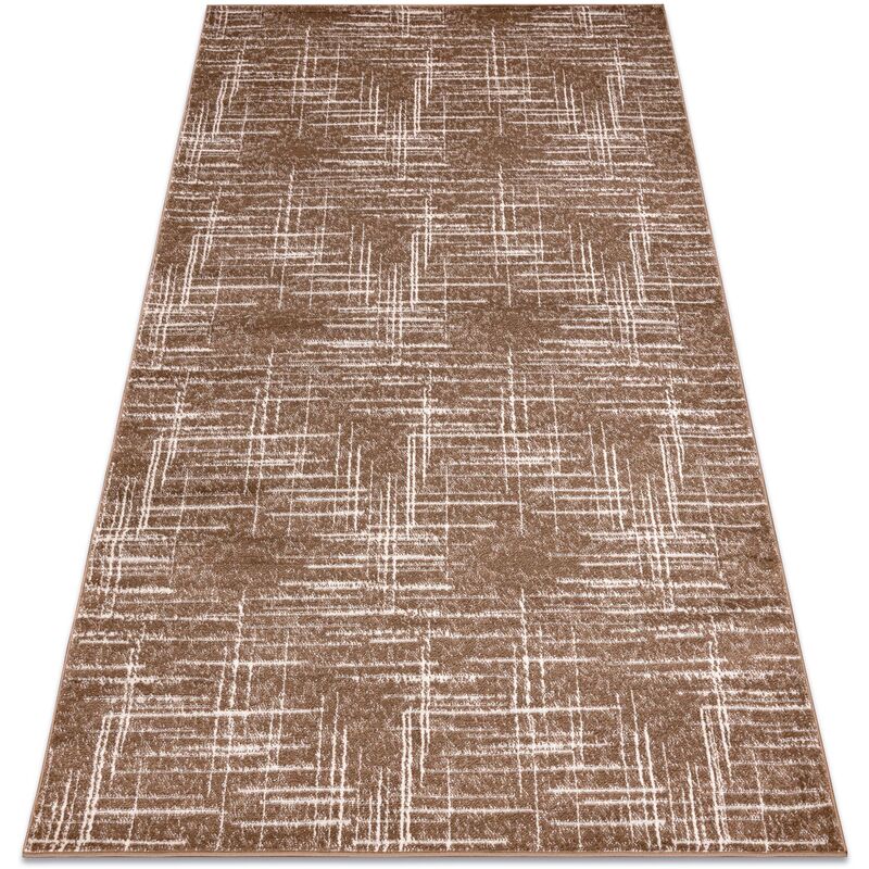 

Rugsx - Alfombra MEFE moderna 9401 Líneas vintage - Structural dos niveles de vellón bege / marrón Tonos de beige 160x220 cm