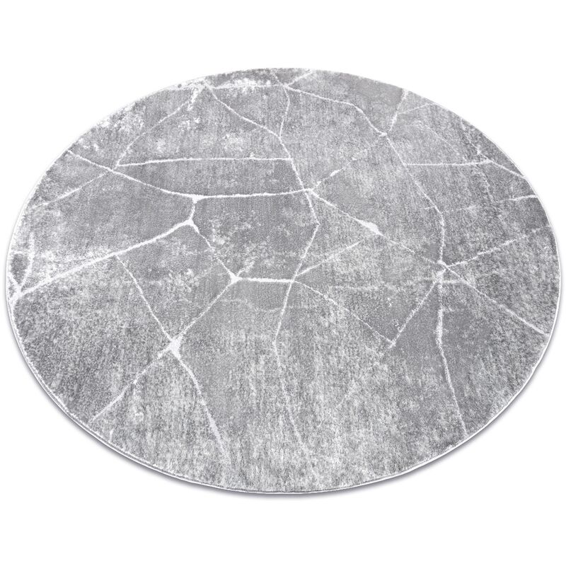 Alfombra MEFE moderna Circulo 2783 Mármol - Structural dos niveles de vellón gris grey circulo 100 cm