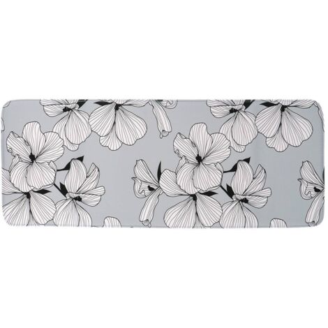 Alfombra microfibra estampada 45x120 cm - ecrin gris - Tendance