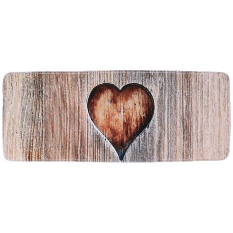 Alfombra microfibra estampada 45x120 cm - love - Tendance