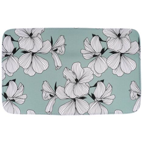 Alfombra microfibra estampada 45x75 cm - ecrin vert - Tendance