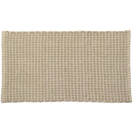 Alfombra mimetismo poliéster algodón trenzado 50x90 cm - beige - Tendance