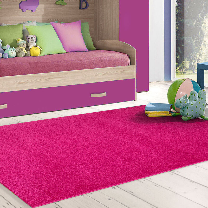 

Alfombra moderna antiestrés fucsia 110x170cm sala de estar Casacolora CCFUC