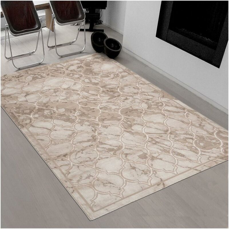 

Marmir LL Design Alfombra de polipropileno de plata - Beige