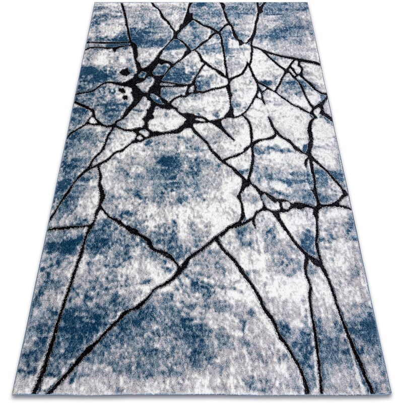 

Rugsx - Alfombra moderna COZY 8873 Cracks, hormigón fisurado - Structural dos niveles de vellón azul Tonos de azul 280x370 cm