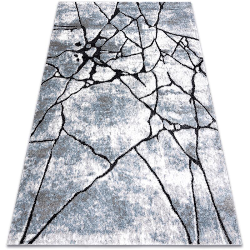 

Alfombra moderna COZY 8873 Cracks, hormigón fisurado - Structural dos niveles de vellón gris claro / azul Tonos de azul 180x270 cm