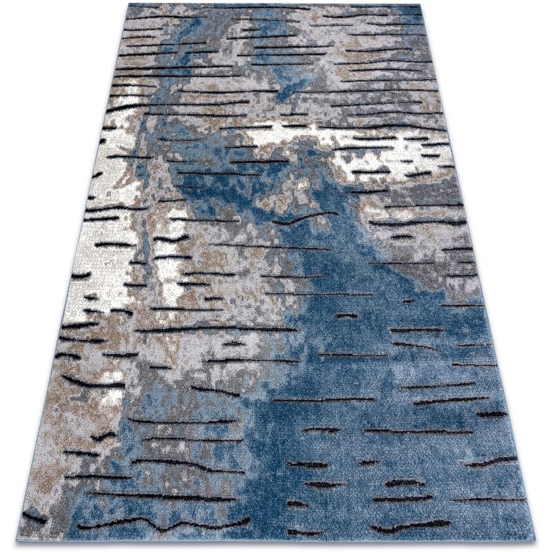 

Alfombra moderna COZY 8876 Rio - Structural dos niveles de vellón azul Tonos de azul 200x290 cm